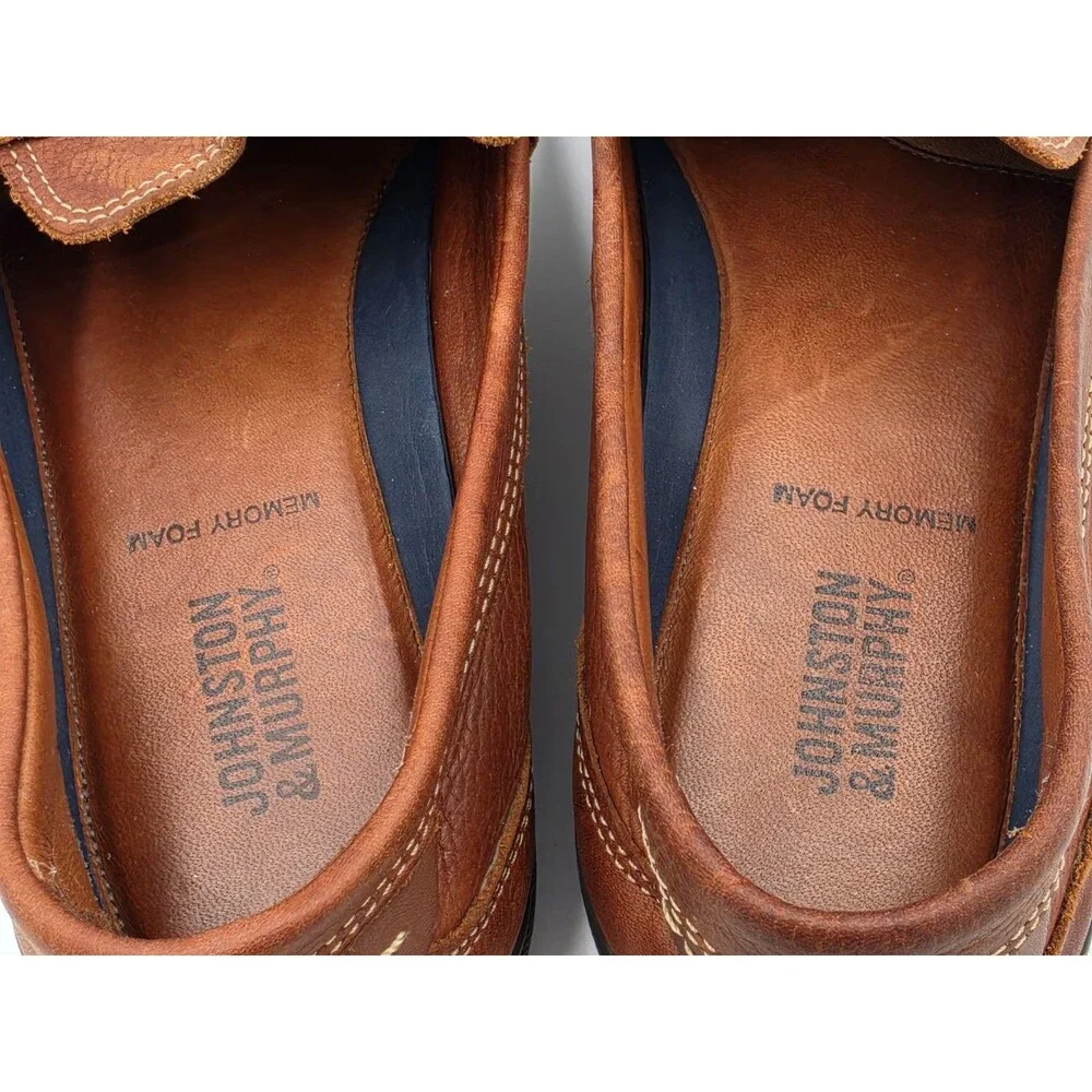 Johnston & Murphy Emmett Penny Loafer Driving Shoes Mocasin Brown Men’s Size 8 M
